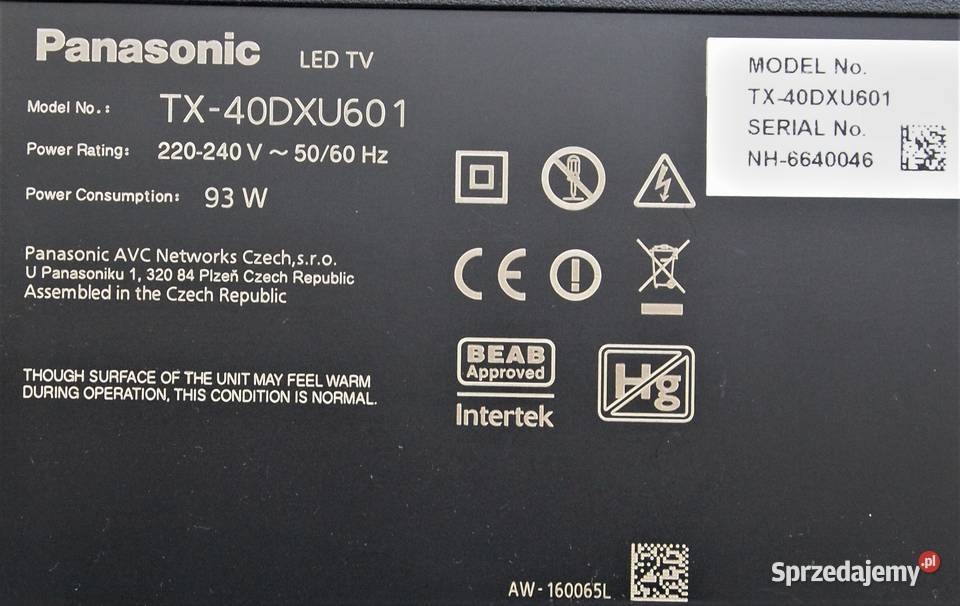 TNPA6230 TNPA6058 diver zasilacz do tv panasonic Warszawa