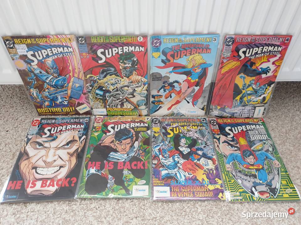 Superman 8 komiksów miniseria Rządy Supermanów pomorskie Gdynia