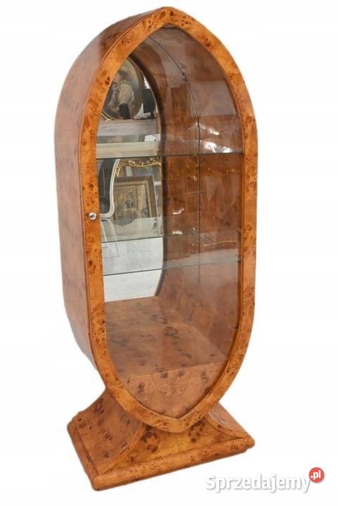 Owalna Witryna Styl Art Deco Gablotka Serwantka małopolskie Kraków
