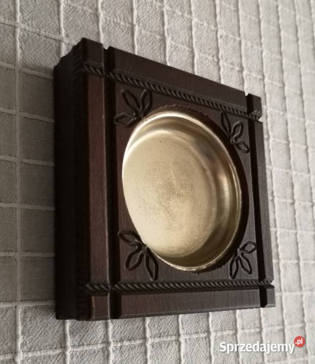 Drewniana popielniczka z czasów PRL Katowice