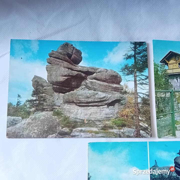Zestaw 3 pocztówek Góry Stołowe KAW 197582 r Koźminek