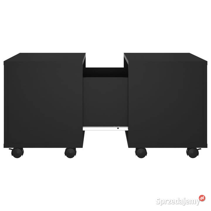 Stolik kawowy czarny 60x60x38 materiał Warszawa