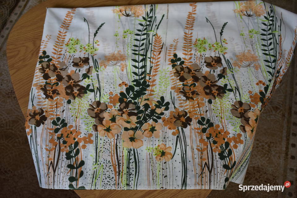 Tkanina vintage bawełna Tkaniny mazowieckie