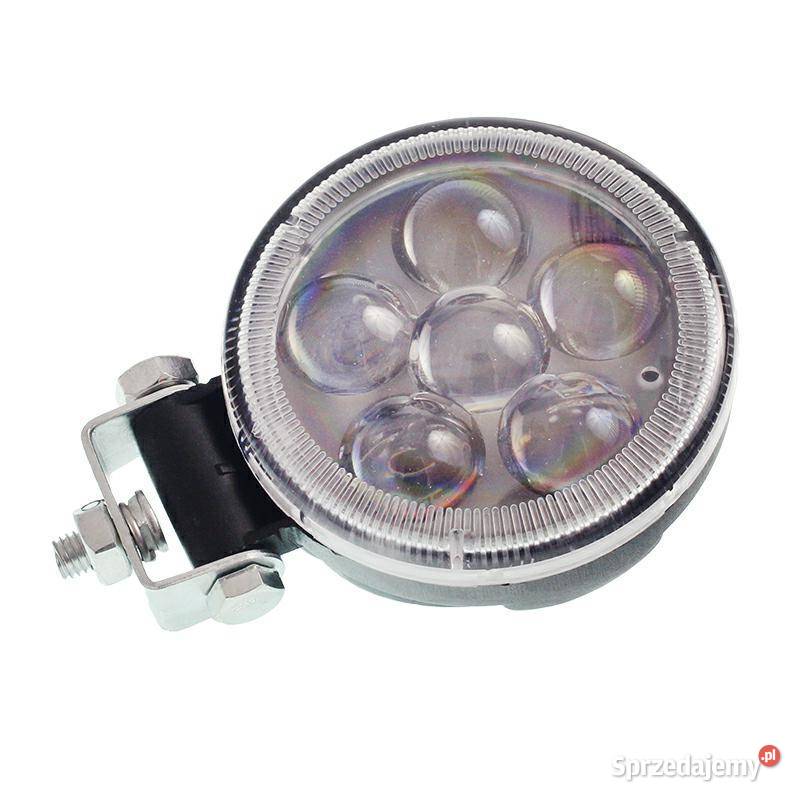 LAMPA ROBOCZA LEDOWA OKRĄGŁA 5 LED SOCZEWKA
