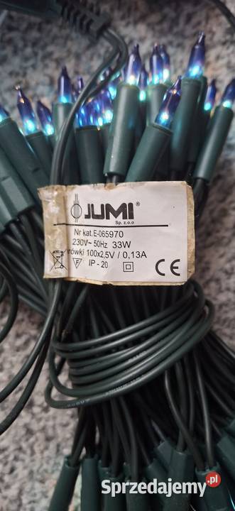 Lampki choinkowe 100 LED niebieskie Małkinia Górna sprzedam