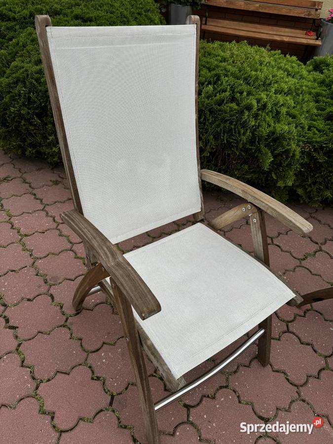 Leżak rozkładany regulowany krzesło ogrodowe Garwolin