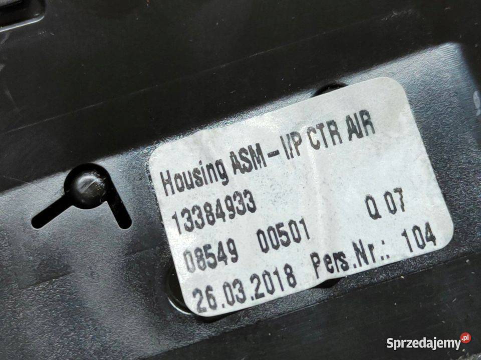 Kratka Nawiewu Środkowa Opel Corsa E 13384933 wielkopolskie Pleszew sprzedam