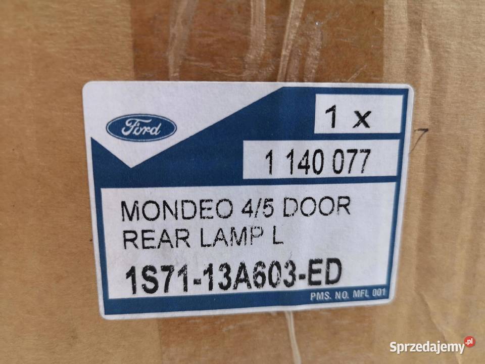 LAMPA LEWY TYŁ FORD MONDEO MK3 0003 SEDAN HB ASO lubelskie