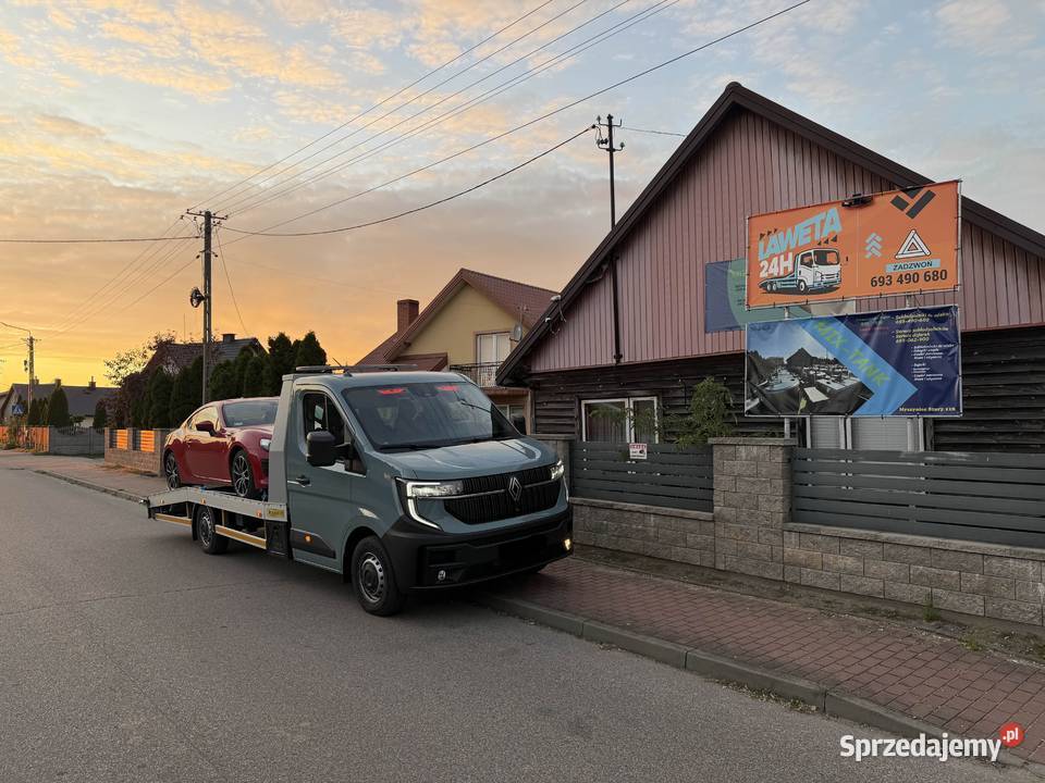 Pomoc drogowa transport autolaweta Myszyniec Stary