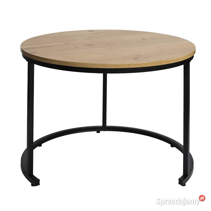 Nowoczesne stoliki kawowe okrągłe zestaw 2w1 Poznań