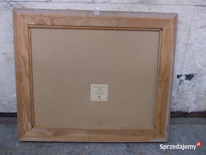Stary obraz olejodruk 63 x 53