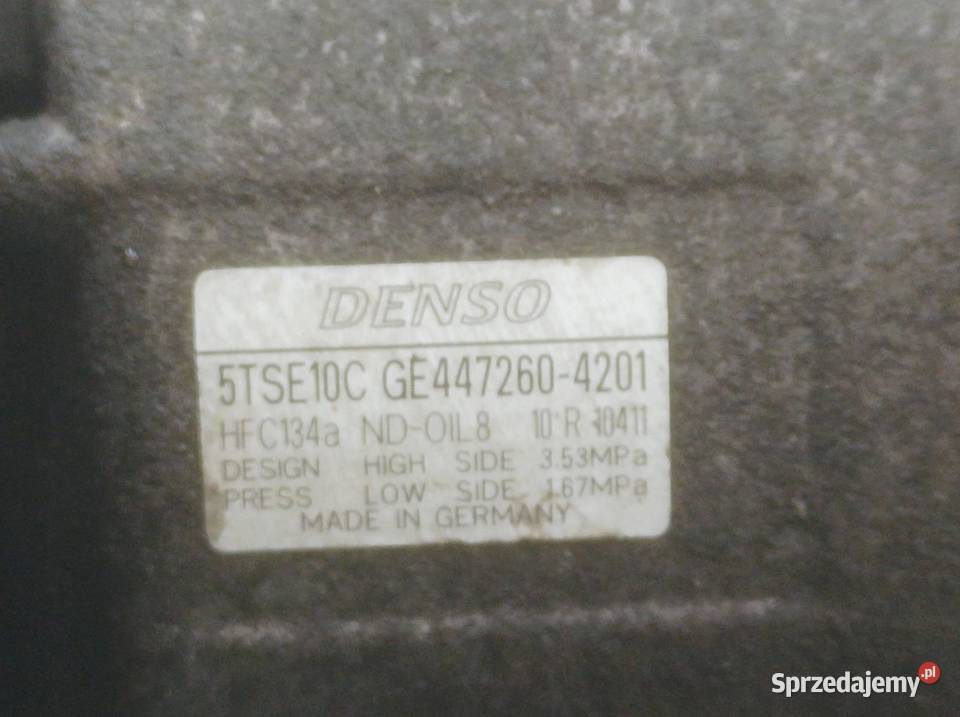 SPRĘŻARKA KLIMATYZACJI GE4472604201 10 12V Rok produkcji 2014