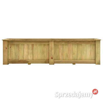 vidaXL Podniesiona donica 196x50x50 impregnowane