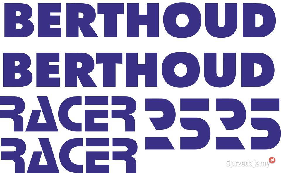 Naklejki berthout racer 25 zamienniki Pozostałe Bydgoszcz