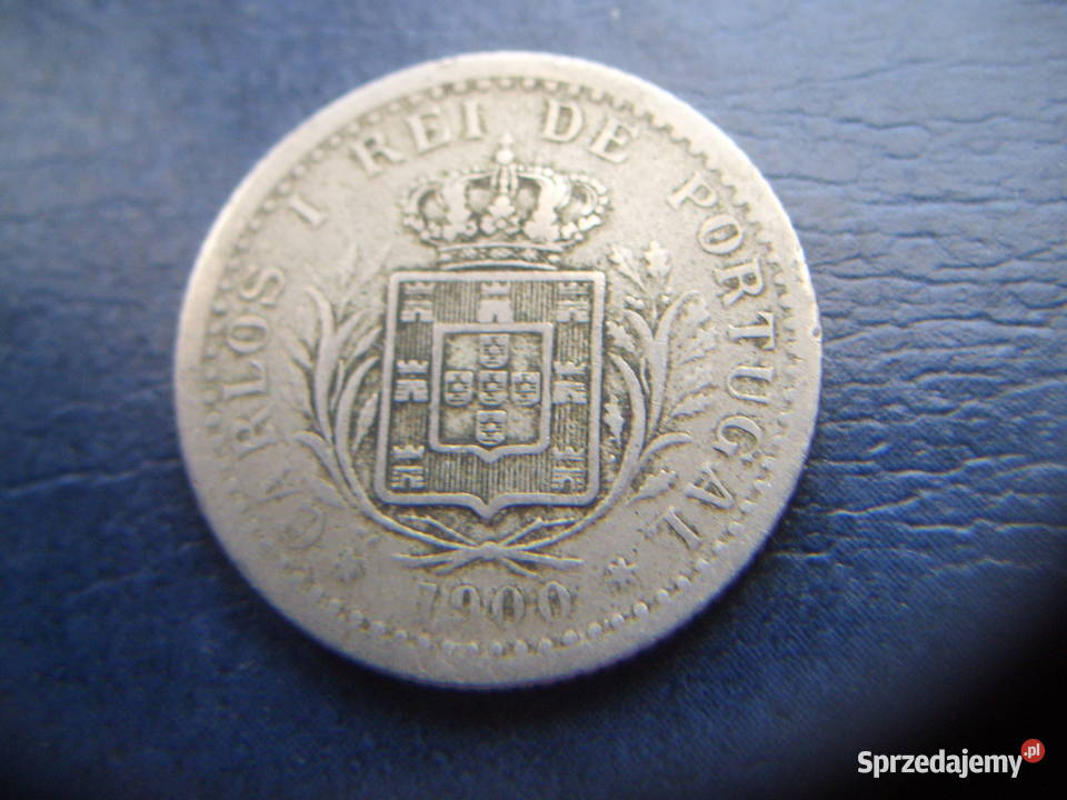 Stare monety 100 real 1900 Portugalia podkarpackie Lesko