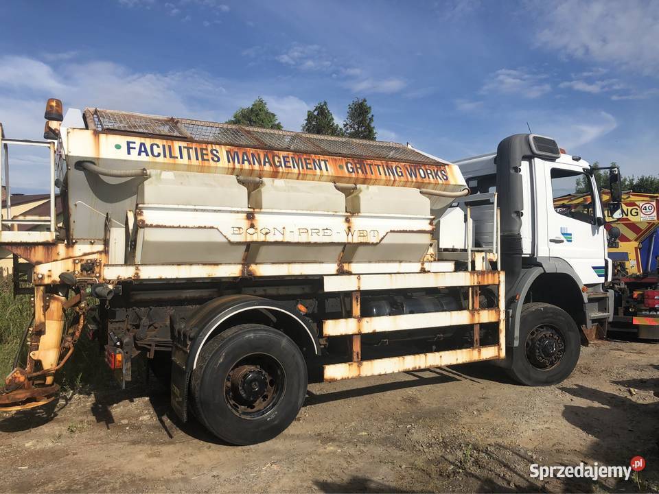 Mercedes Axor 1823 piaskarka solarka econ pług podkarpackie Ropczyce