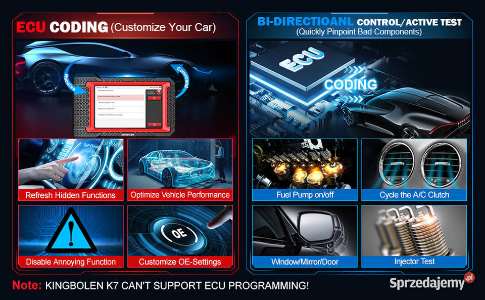 KINGBOLEN K7 Dożywotnia Aktualizacja Interfejs