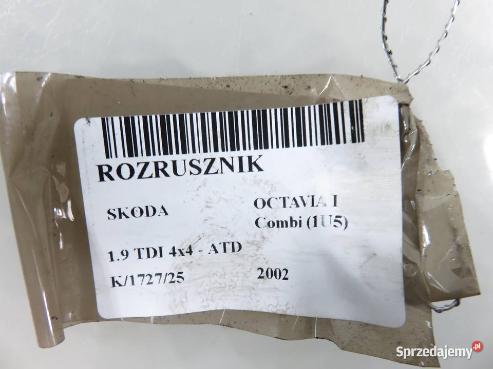 ROZRUSZNIK SKODA OCTAVIA I 19 TDI sprzedam