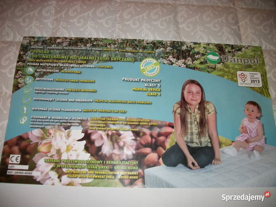 MATERAC MEDYCZNY do łóżeczka GrykoPiankaKokos kujawsko-pomorskie Turzno