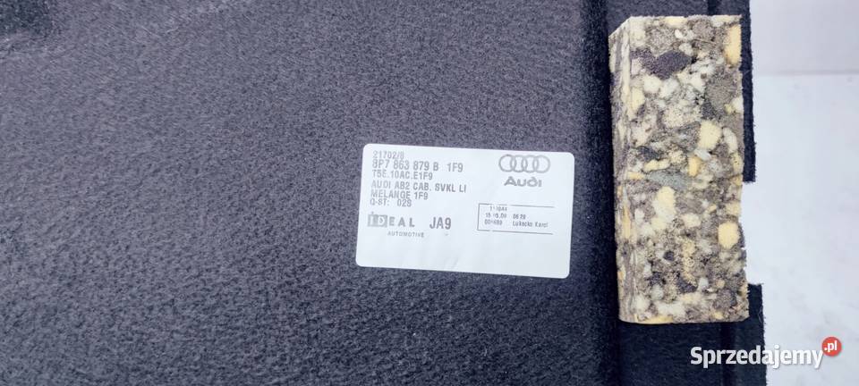 BOCZEK BAGAŻNIKA PRAWY AUDI A3 CABRIO 8P7863879B Przystajń sprzedam