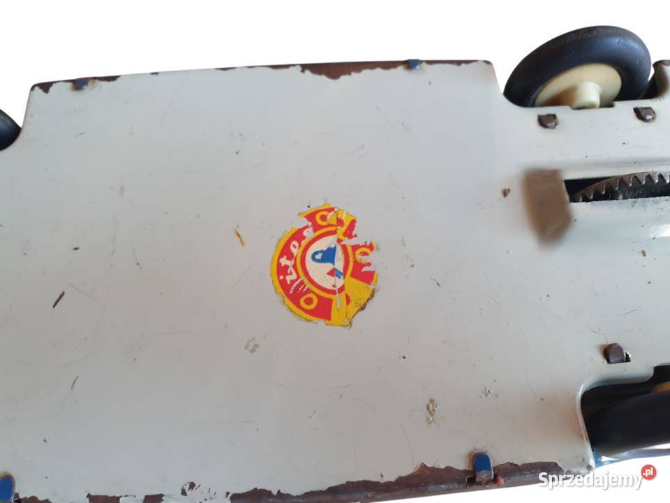 Stara blaszana zabawka samochód wyścigowy śląskie