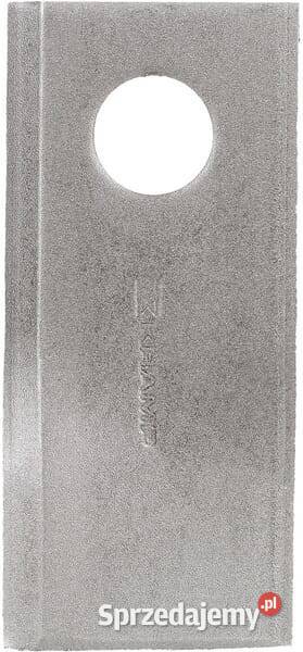 Nożyk kosiarki rotacyjnej lewy 105x48x4 mm otwór