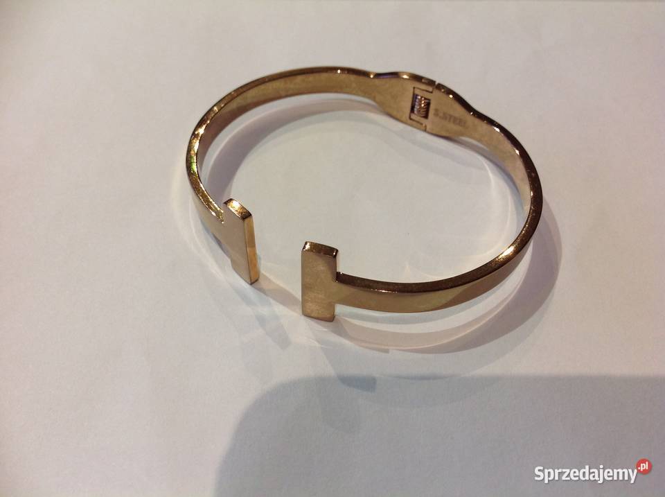 Bransoletka Damska Sztywna Sygnowana Stal lubuskie Nowa Sól