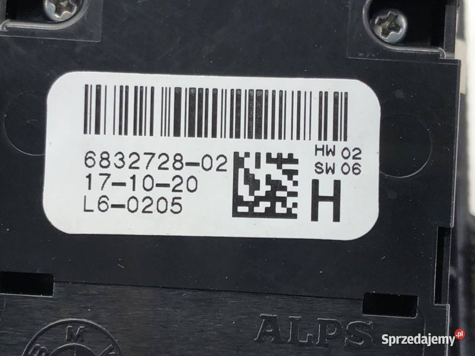 PRZEŁĄCZNIK SZYB BMW G30 6832728 SedanLimuzyna Motoryzacja