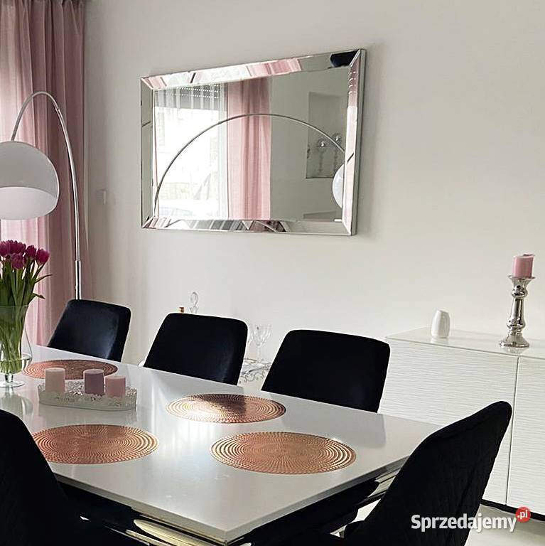 Kryształowe lustro glamour w srebrnej ramie do Warszawa sprzedam