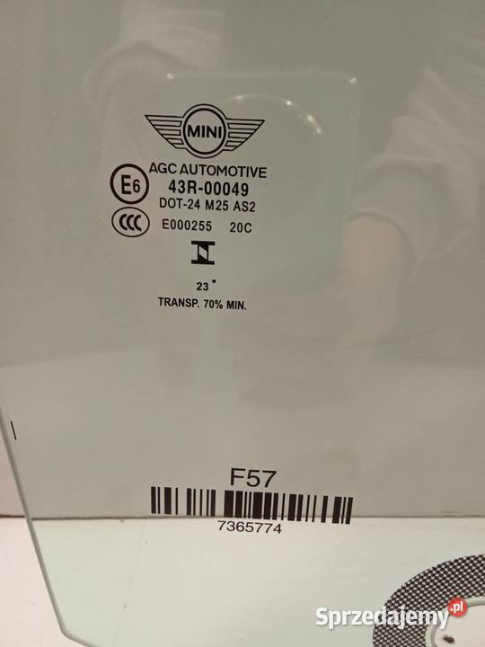 Szyba Boczna Prawa Przednia Mini Cabrio 15