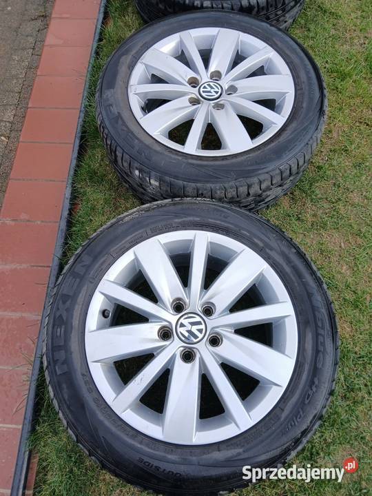 Felgi VW 16 3AA 601 025 3 opony 21555 R16 Piotrowice sprzedam