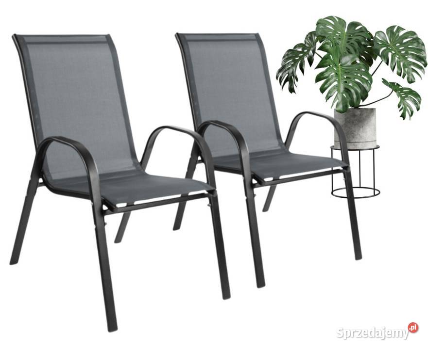 Zestaw 2 krzeseł nowoczesne metalowe krzesło metal wielkopolskie Poznań