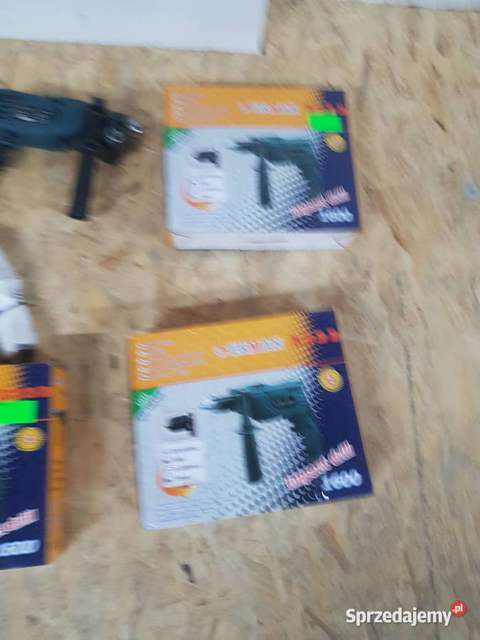 WIERTARKA udarowa 1600 W Erman 2 główki zNiemiec