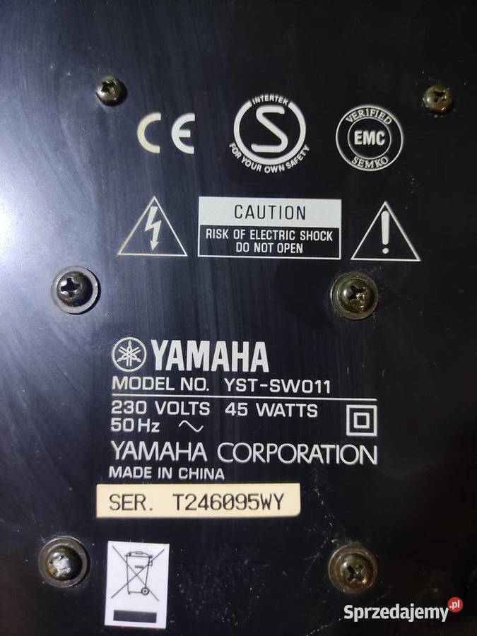Subwoofer YAMAHA YSTSW011 Wieprzyce