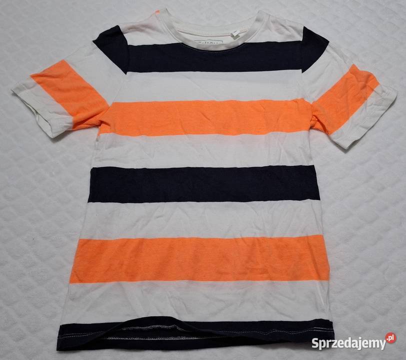 Koszulka krótki rękaw Tshirt chłopięca pasy CA C&A Czeladź