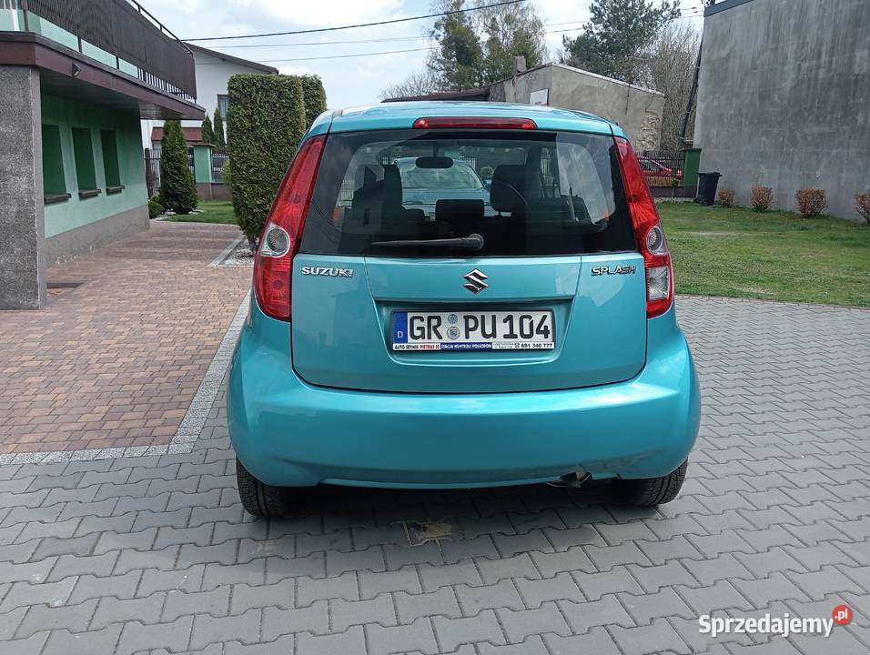 Suzuki Splash 2009r Stan elektryczne szyby śląskie Częstochowa