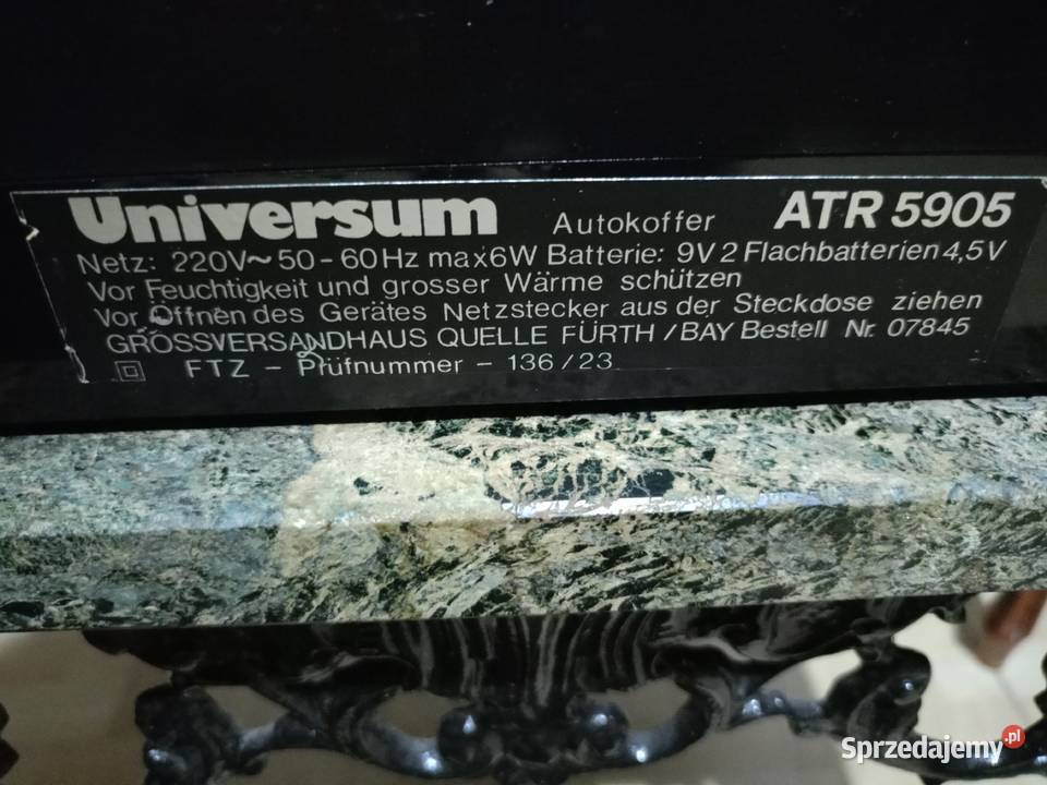 Zabytkowe Radio UNIVERSUM ATR5905 Vintage Radioodtwarzacze wielkopolskie