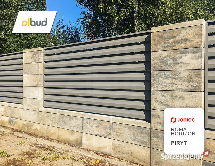 Daszek ogrodzeniowy gładki ROMA HORIZON Piryt Elbląg