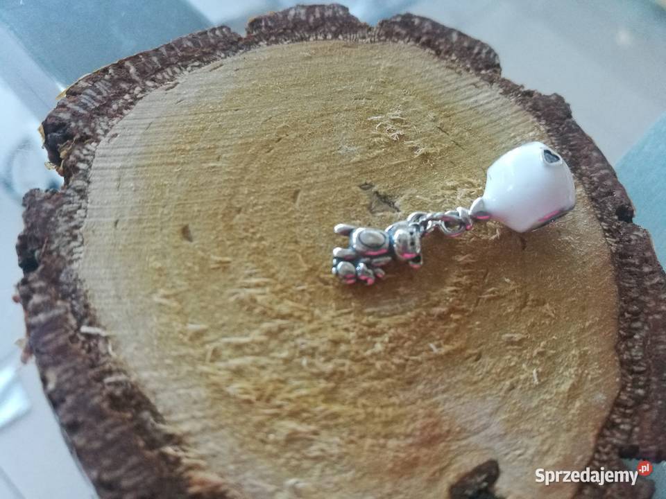 Pandora Charm zawieszka miś balon balonem
