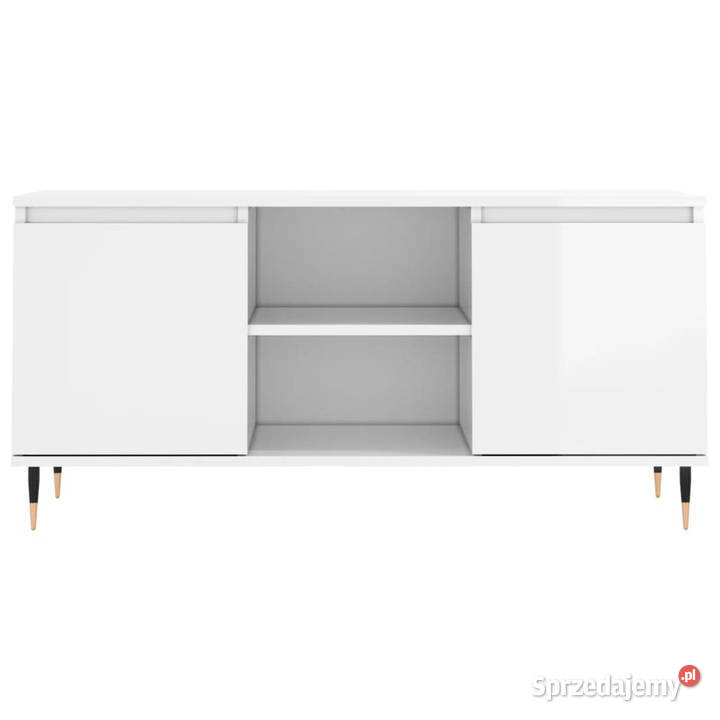 Szafka pod TV biała wysoki połysk 104x35x50 Warszawa