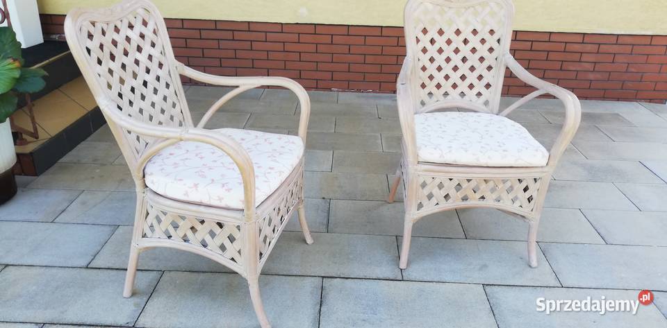Fotele rattanowe stylowe krzesła ogrodowe na Garwolin
