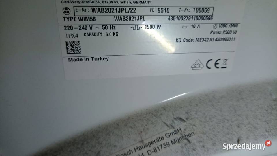 Pralka BOSCH Serie 2