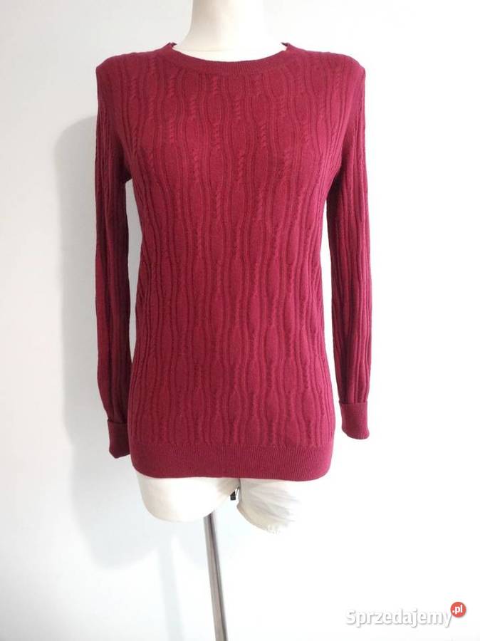 Sweter Wełniany Kaszmir Merino Fine z Włoskiej Łomża
