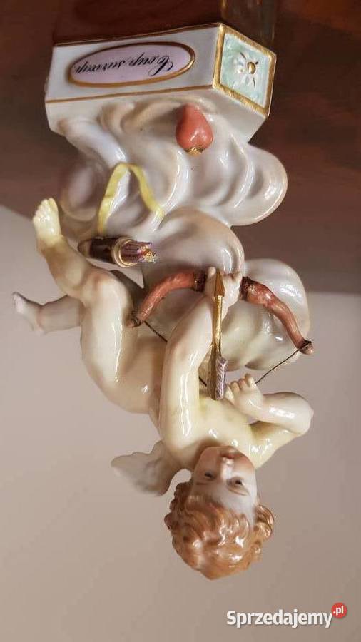 Figurka porcelanowa Putto Meissen Miśnia Orneta