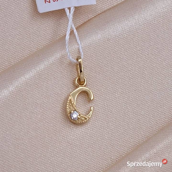 30 Wisiorek Złoty pr585 Mała Literka C Z1219 wielkopolskie Poznań sprzedam