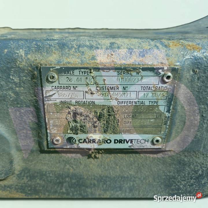 Dyferencjał 12x33 068346 Carraro 11716550 Volvo Pozostałe