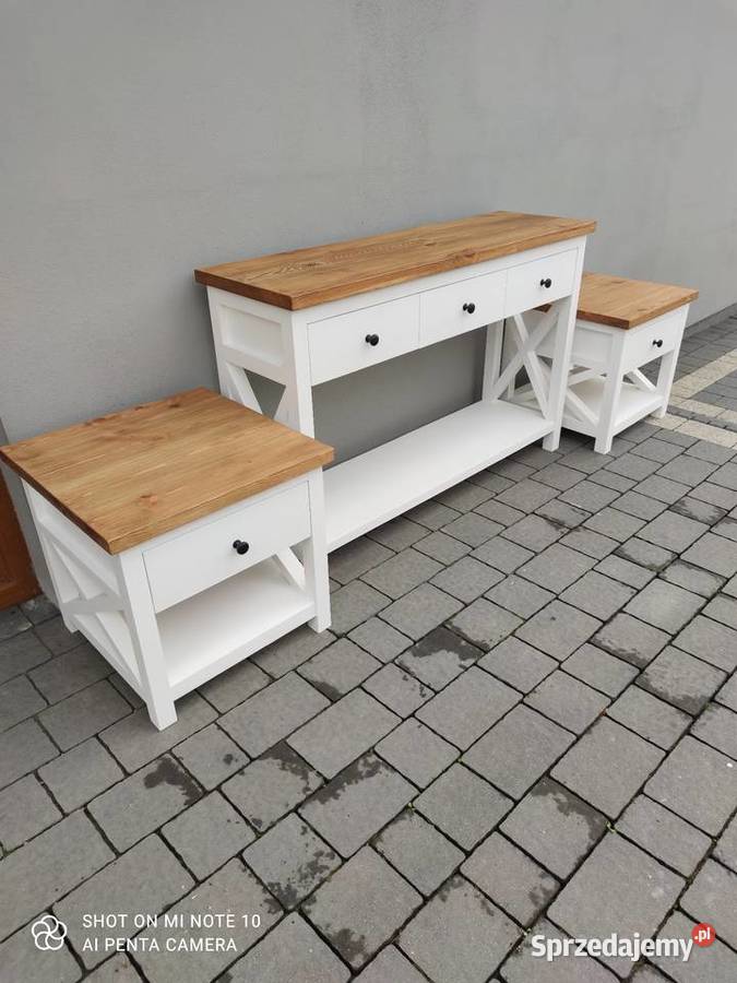 Komplet mebli konsola szafki nocne Zduńska Wola