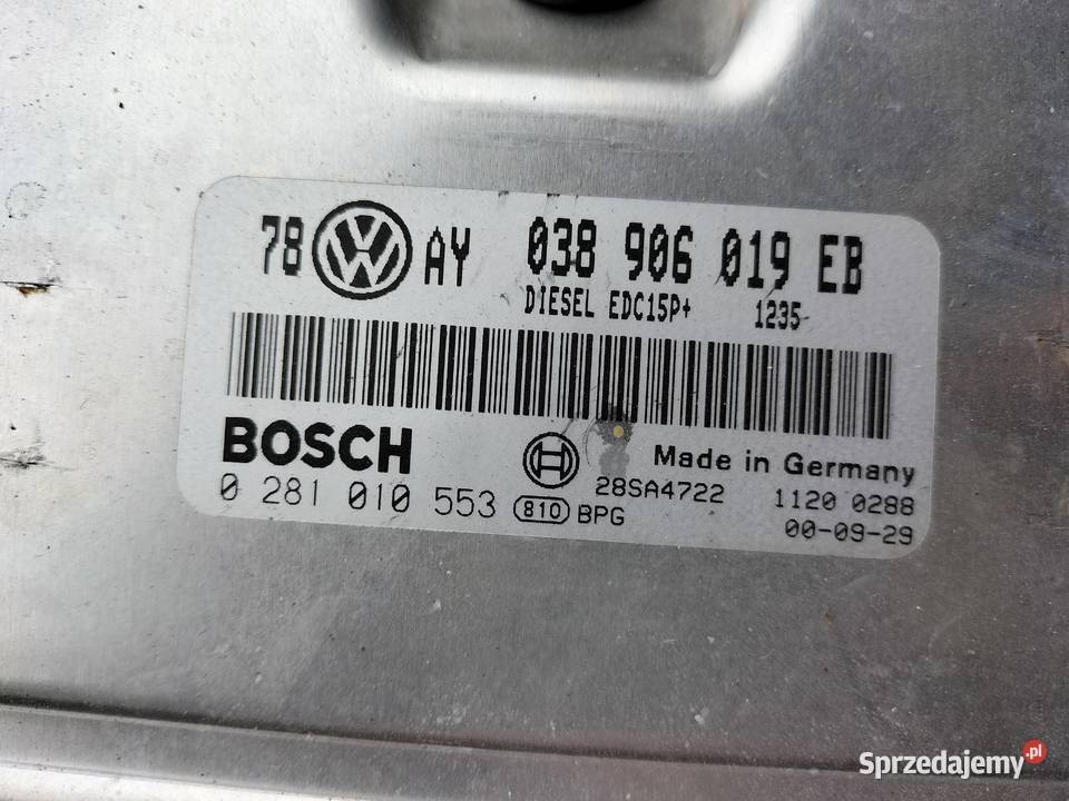 KOMPUTER STEROWNIK MODUŁ PASSAT B5 19TDI lubelskie Kamień-Kolonia