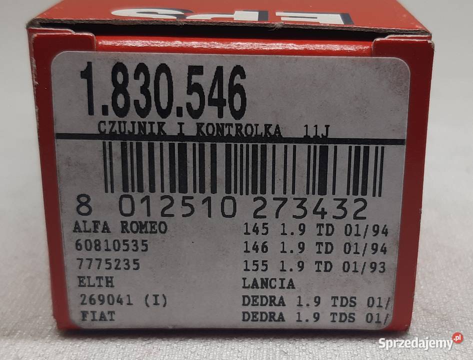 CZUJNIK TEMPWODY ALFA 145 146 156 LANCIA DEDRA dolnośląskie Mielęcin