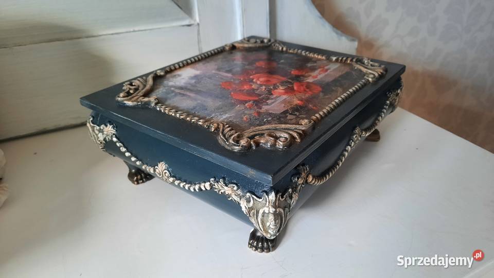 Stylowa szkatułka z rózami małopolskie Kraków